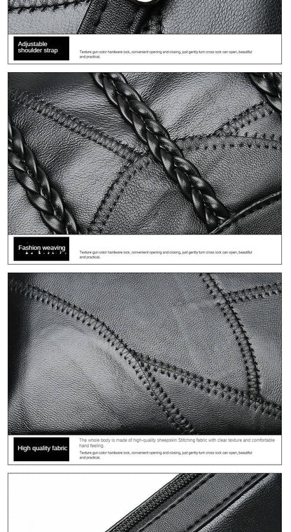 2024 New Single Shoulder Bag Women's Bag Fashionable New Atmosphere Change Handheld Bag Insert Lock Envelope Bag