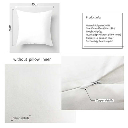 Home Decor Christmas & Winter Themed Digital Printed Pattern Cushion Cover Suitable for Sofa Bedroom Car Pillow Cover