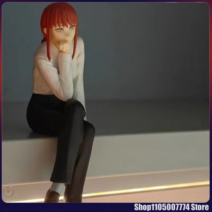 Chainsaw Man Figure Makima Anime 14cm Noodle Stopper Figure Model Brinquedos Para Presentes de Aniversário de Menina Dropshipping