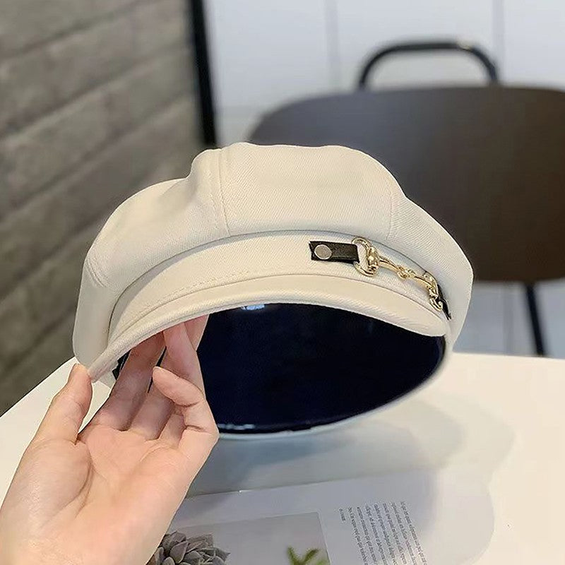Winter Women Berets Female Retro Berets Caps For Women Hats Bonnets Hats For Women Octagonal Newsboy Hat