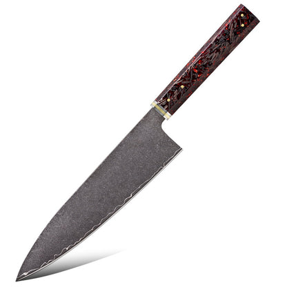 Conjunto de Facas de Cozinha 1-6PC Damasco 3 camadas de revestimento Facas de aço Acessórios de Cozinha Facas Profissionais de Chef Ferramentas de Culinária
