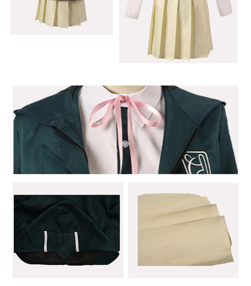 Uniforme de lycéens Anime recruté anronpa Nanami ChiaKi Cosplay Costume, veste à manches longues, jupe courte, jupe Loli