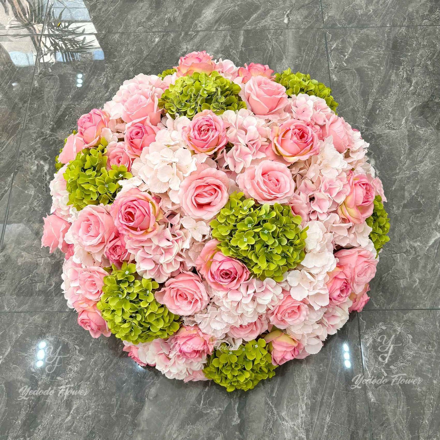 30-70cm Artificial White Rose Flower Ball, Wedding Reception Table Centerpieces, Floral Arrangement for Party Event Decor