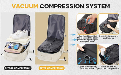 Ryanair Backpack Travel Cabin Airplane 40x20x25, Air Vacuum compression Backpack, Women Men Backpack Business Laptop Bag Handbag