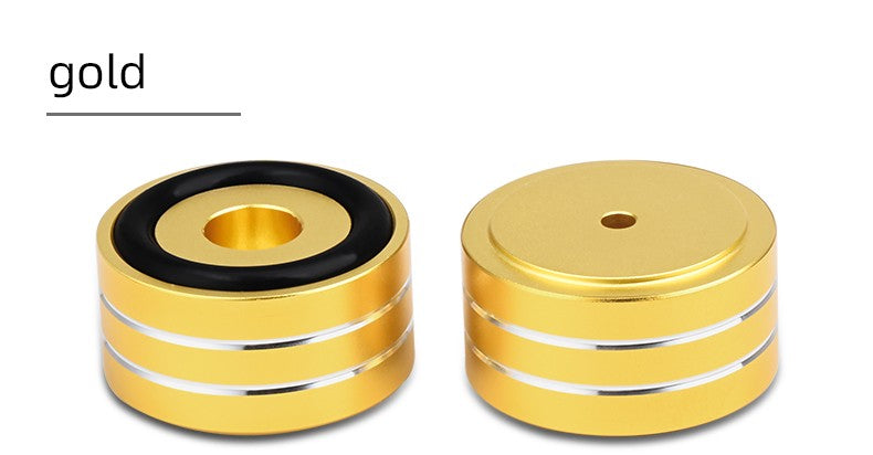 Super Premium 4PCS Hifi Speaker Spikes Pedestal Pés Pad Liga de Alumínio para Speaker DAC Pé Amortecedor