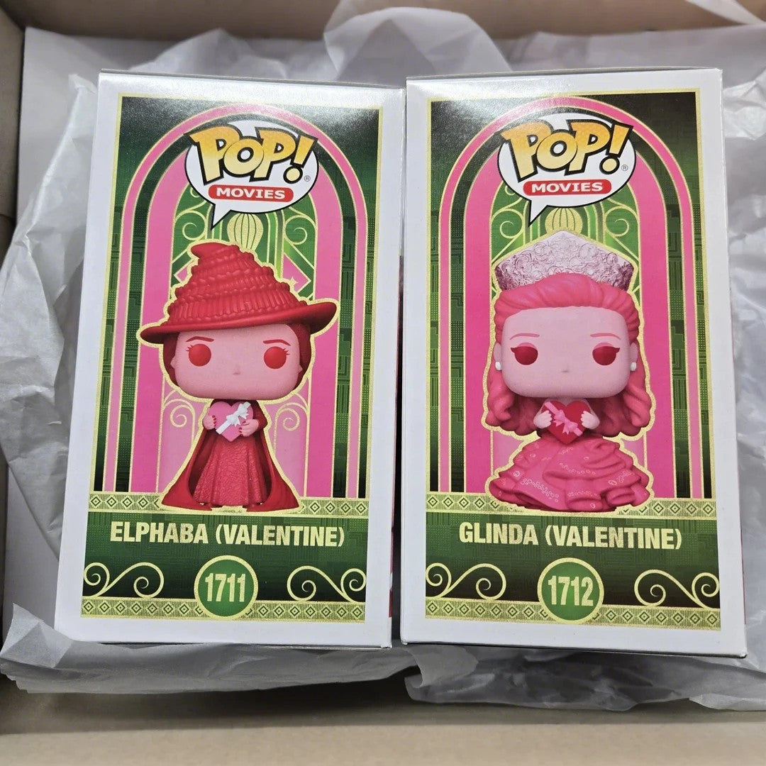 Funko Pop Wicked Boneca Elphaba Glinda Valentine #1711 1712 11,8 cm de altura Bonecas Colecionáveis Edição Limitada Modelo Brinquedo Presente