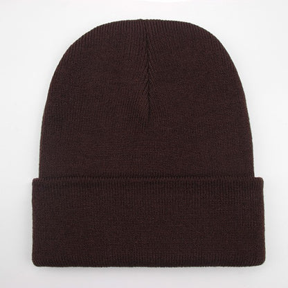 Touca Sólida Unissex Outono Inverno, Mistura de Lã, Macia e Quente, Boné de Tricô Masculino Feminino, Gorro, Toucas de Esqui, 24 Cores