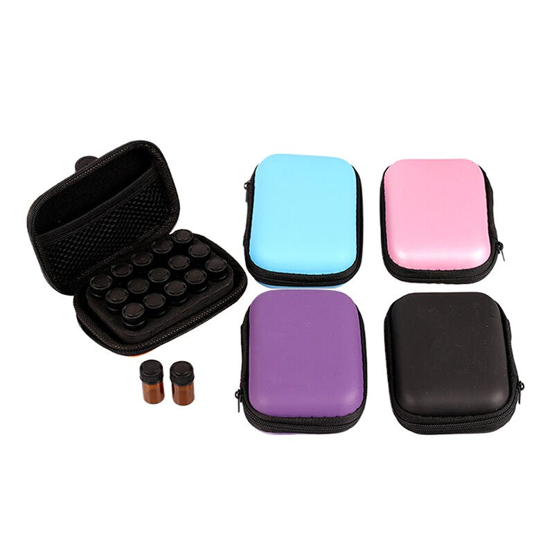 15Slots 1/2/3ML Essential Oil Case For Young Living Roller Bottles Storage Bag Holder Portable Perfume Hanging Organizer