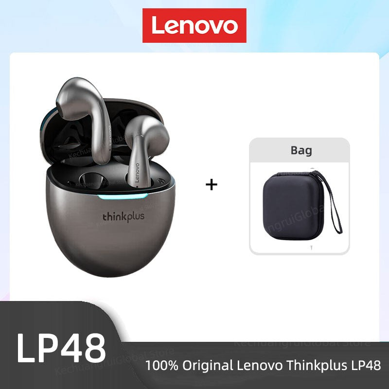 Original Lenovo LP48 TWS Wireless Bluetooth 5.4 Earphone Gaming Earbuds HIFI Music Headphones Noice Cancelling Dual Mode Headset