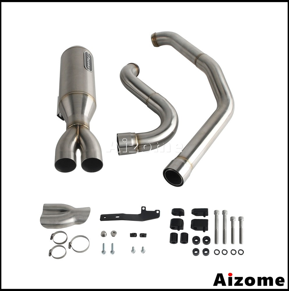 Slip On For Harley Road Glide FLTRU FLTRX FLTRXS FLTRK FLTRXST FLTRXP FLTRXSTSE 17+ Motorcycle Exhaust Modified Muffler Escape