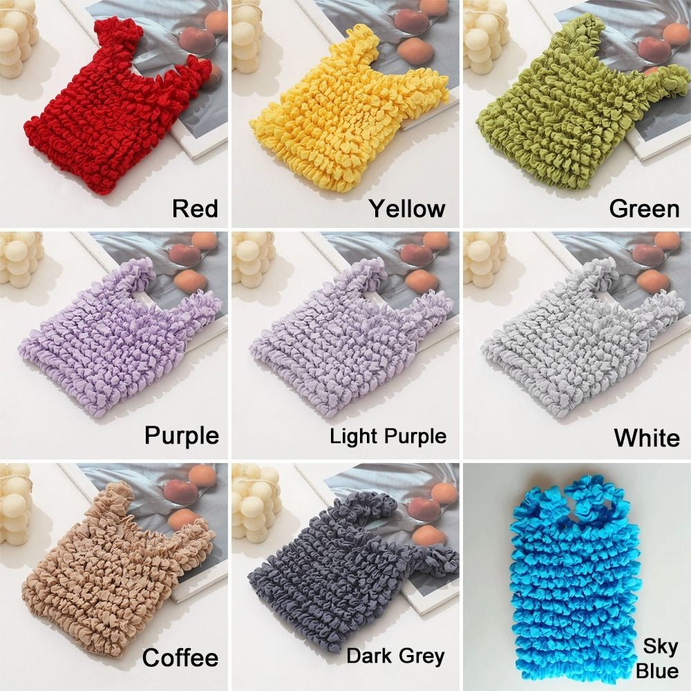 Fold Pleated Storage Bag Magic Expansion Bubble Elastic Paddy Bag Mini Bag Large Capacity Shopping Bag Flexible Stretch Bags