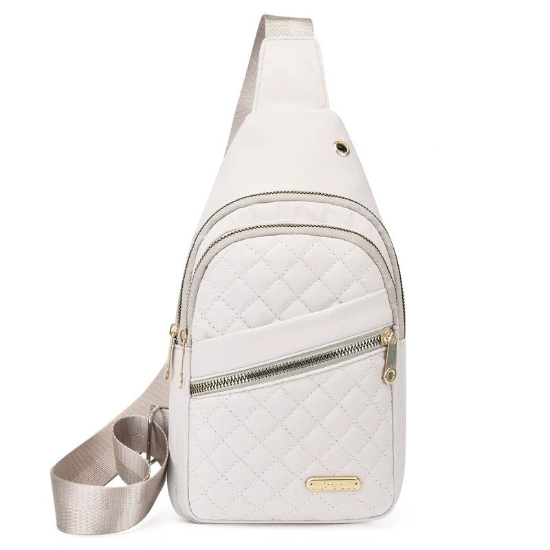 Lightweight & Comfortable Quilted Crossbody Chest Bag, Perfect for Daily Use, Casual Outings & Travel Women Sling Shoulder Purse