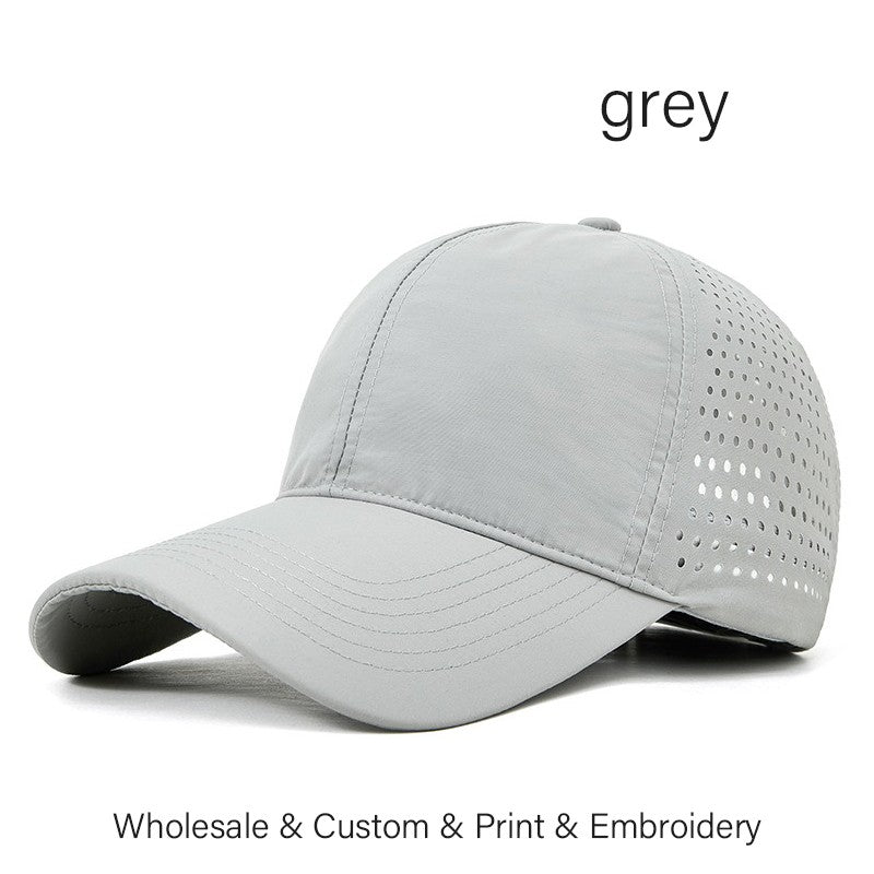 SLECKTON Custom Logo Embroidery Quick-Dry Baseball Cap for Summer Protection Breathable Waterproof Design DIY Picture Print