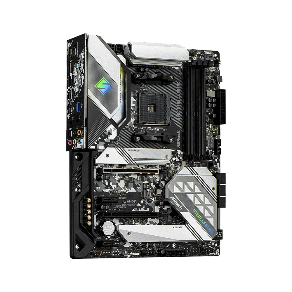 ASRock B550 Steel Legend Motherboard Set Kit with Ryzen 5 5600 CPU 4xDDR4 4733MHz M.2 NVME HDMI AMD B550 ATX AM4 Mainboard