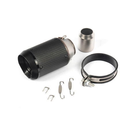 Universal Motorcycle Exhaust CNC Carbon Fiber Escape Muffler For Kawasaki Z900 FZ6 RC390 S1000XR
