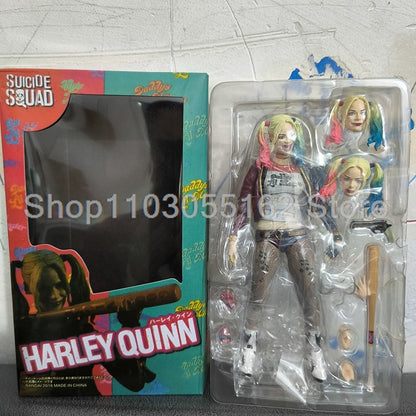 Harley Quinn Batman Boneco de Ação Disney Mafex 015 Coringa Heath Ledger O Cavaleiro das Trevas Brinquedo Colecionável Presente de Natal Halloween