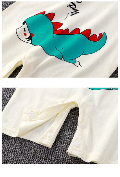 Newborn Baby Clothes Summer Short Sleeve Rompers Infant Boys Girls Cartoon Cotton Jumpsuit Toddler Thin Pajaodysuit For Newborns