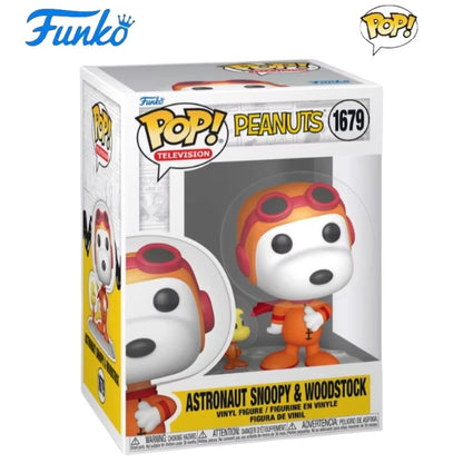 Funko Pop Snoopy Beagle Scouts Série Boneco de Ação Anime Woodstock Astronauta Joe Cool Brinquedo Modelo Figuras Edição Limitada Presentes