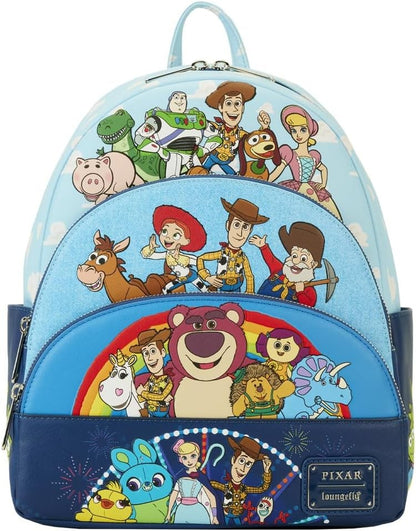 Loungefly Pixar Toy Story Moments Procurando Monstros Universidade Jogos de Susto Mini Mochila Coco Ernesto Cosplay Mochila