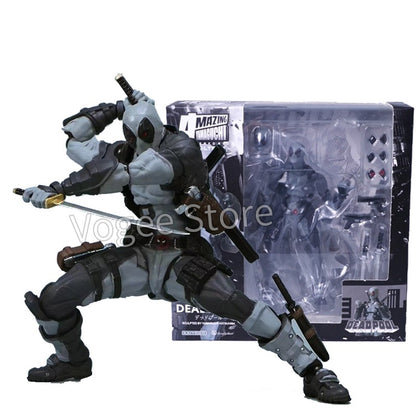 Amazing Yamaguchi Deadpool & Wolverine Boneco de Ação Colecionável PVC 16cm Mutantes X-Men Ultimate Super Herói Modelo Boneco Presente