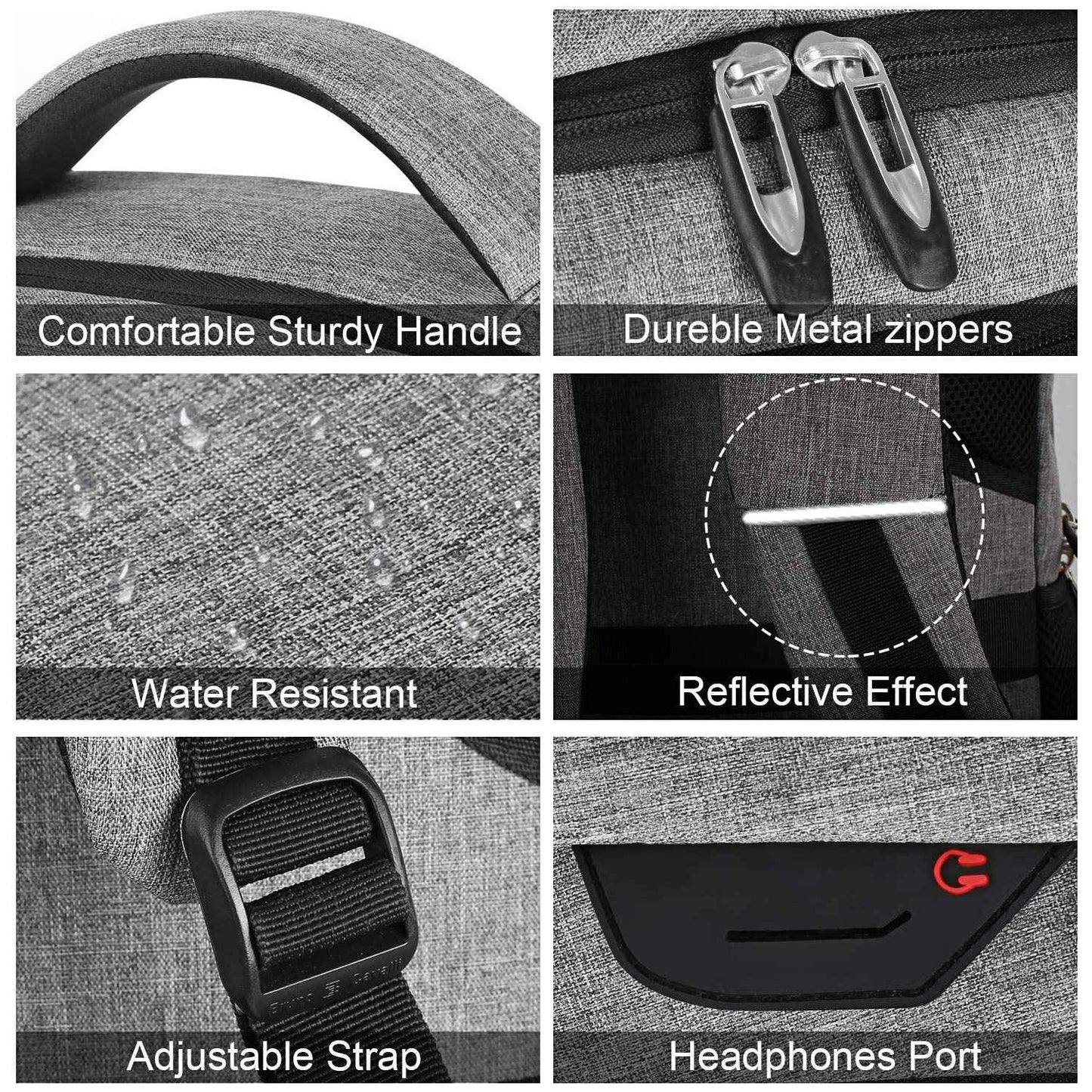 Mochila Masculina de Viagem Bolsa Fotográfica Lente de Câmera Externa Preta Ergonômica para Laptop de Grande Capacidade Impermeável para Montanhismo