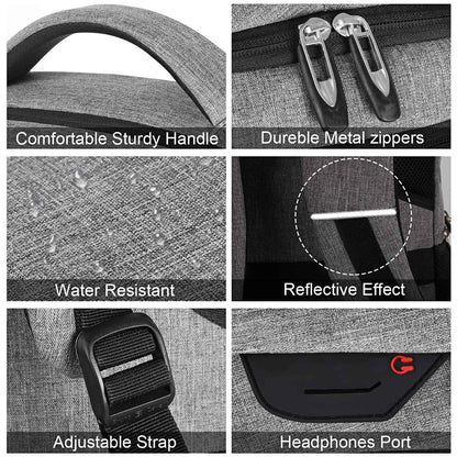 Mochila Masculina de Viagem Bolsa Fotográfica Lente de Câmera Externa Preta Ergonômica para Laptop de Grande Capacidade Impermeável para Montanhismo