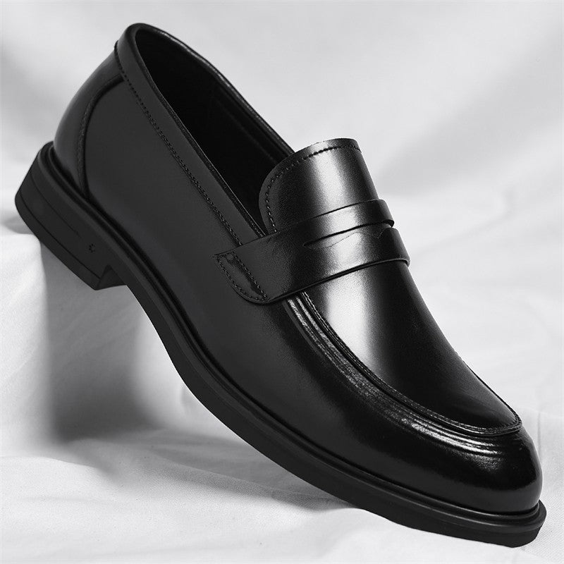 Men's Formal Leather Loafers Italian Style Slip-on  Stylish Elegant Business Shoes Comfortable Lightweight Office Dress Shoes