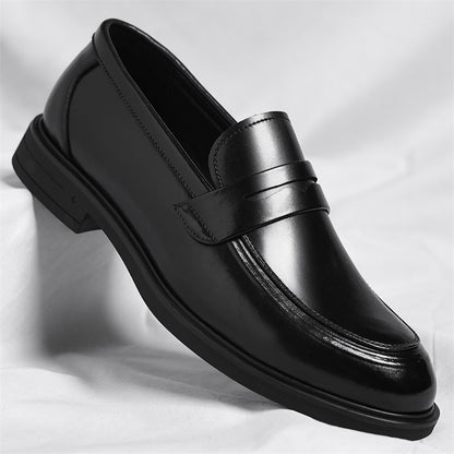 Men's Formal Leather Loafers Italian Style Slip-on  Stylish Elegant Business Shoes Comfortable Lightweight Office Dress Shoes