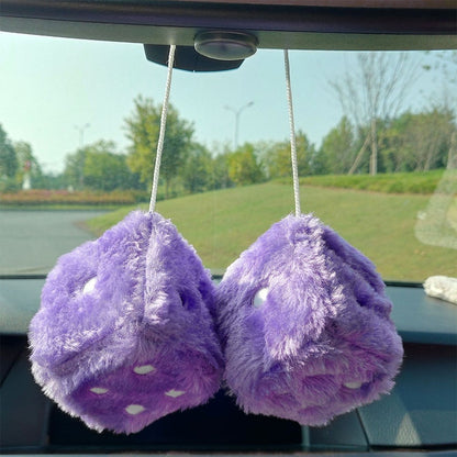 2 unidades Novo Espelho Retrovisor de Carro Pingente Suspenso Casal Dados de Pelúcia Fofos Desenho Animado Decoração de Casa Ornamento Dados de Carro Encanto Interno para Pendurar
