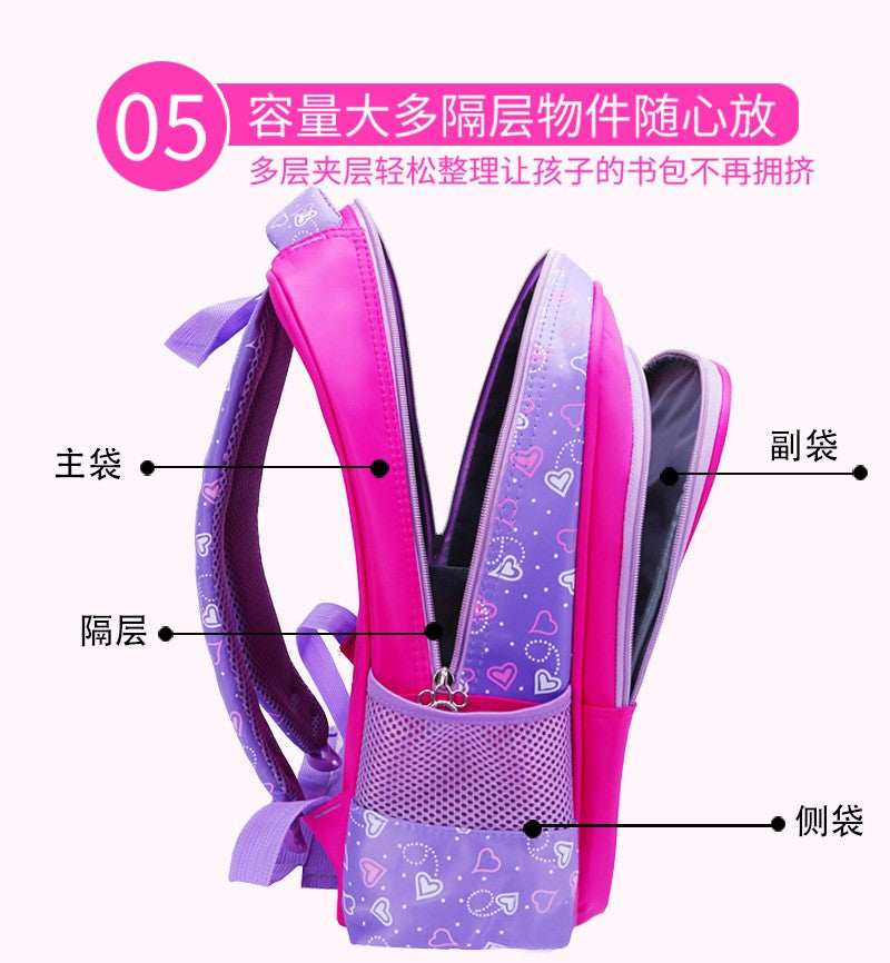 Disney princess Children cartoon primary bag for school reduction bag girl boy 1-3 grade Frozen Elsa bag for school kid backpack