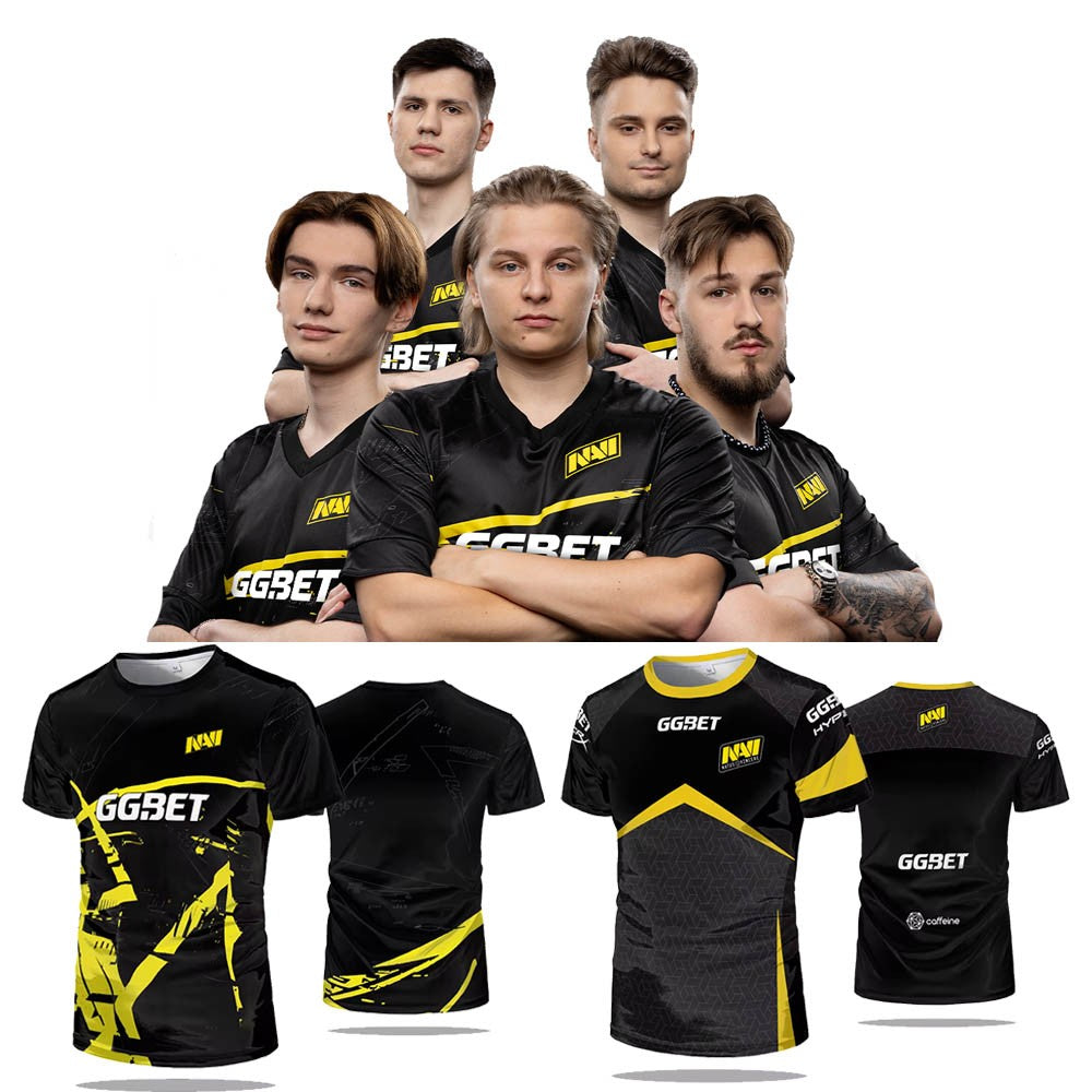E-sports CS: GO Team Game Uniform Navi Team Training Suit Men's T-shirt Breathable Sweatshirt Cosplay Tops Kid's Holiday Gift