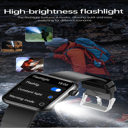 2025 Novo Smartwatch Feminino de LED com IA, Diagnóstico Inteligente, Monitor de Saúde HRV+PPG, Pressão Arterial, Oxigênio no Sangue, IP68, NFC?