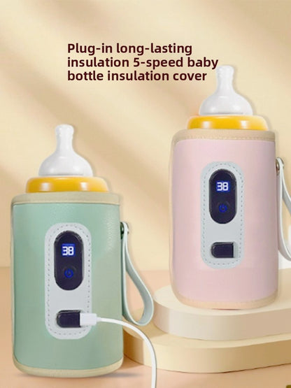USB Charging Baby Milk Warmer Newborn Portable Bottle Heater Outdoor Travel Accessories Outdoor Portable Breastmilk Warm Bag