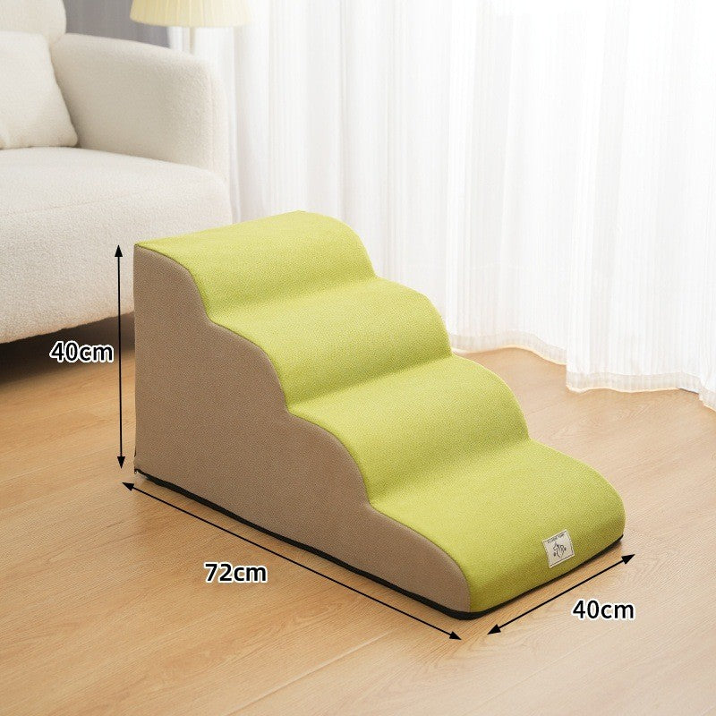 Rampa Escada Antiderrapante para Cães e Gatos, Esponja de Espuma de Memória, Sofá para Cães Idosos, Removível e Lavável, Escadas para Animais de Estimação, Suprimentos para Animais de Estimação