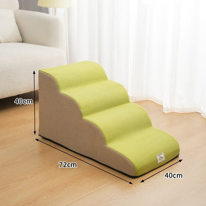 Rampa Escada Antiderrapante para Cães e Gatos, Esponja de Espuma de Memória, Sofá para Cães Idosos, Removível e Lavável, Escadas para Animais de Estimação, Suprimentos para Animais de Estimação