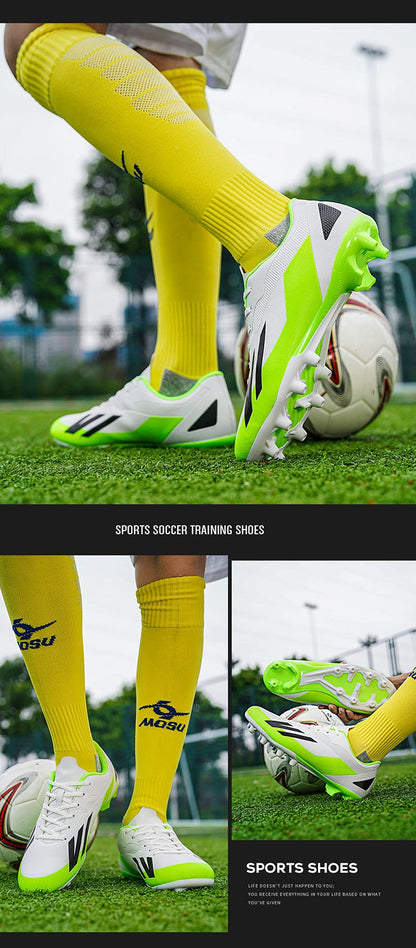 Men High Quality Football Shoes Society Cleats Fast Soccer Shoes Professional Indoor Football Field Boots TF/FG Grass Training