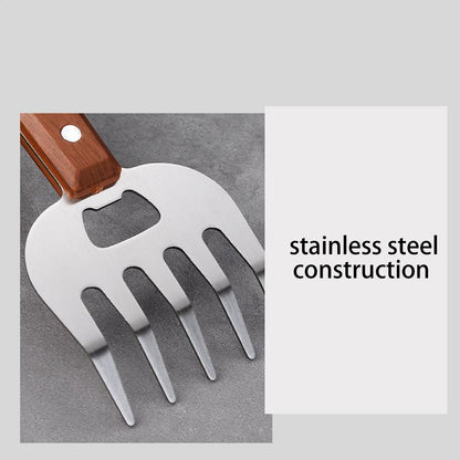 Meat Shredder Claws Ergonomic Food Shredding Fork Stainless Steel Thicken Fork Cooking Tool for Husband Chichen Barbecue Cooking