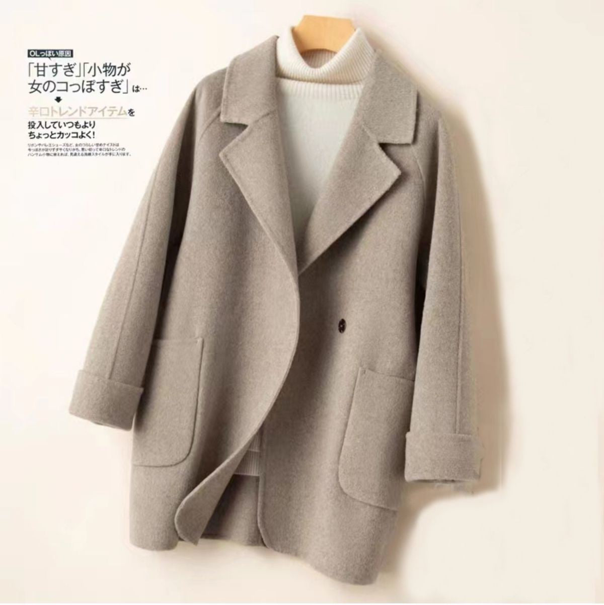 Women's Mid-length Coat Casual Thick Wool Blazer