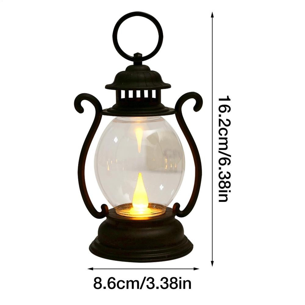 Led Retro Glowing Pony Lantern 2025 Christmas Halloween Simulation Cande Light Lamp Party Supplies Home Decorations