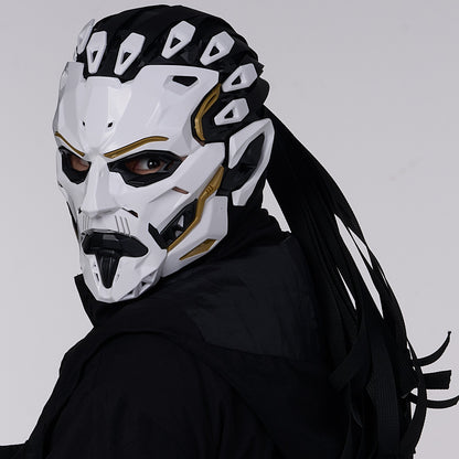 JAUPTO Punk Witcher Mask Halloween Costume Prop Face Mask for Parties Quality Assurance Cosplay Accessory