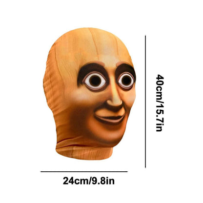3D Printed Full Face Visual Mask Balaclava Fun Role-playing Props Costumes Novel Elastic Mesh Headgear for Men Women