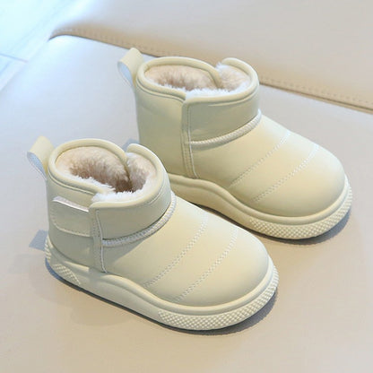 Autumn Winter Baby Boys Girls Snow Boots Children Outdoor Plush Shoes Anti-Slippery Infant Casual Shoes Waterproof Kids Boots