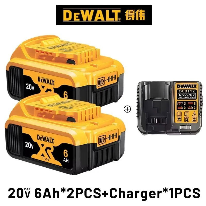 DEWALT Bateria 20V 6AH recarregável de íon de lítio carregador DCB118 Parafusadeira Furadeira Elétrica sem escovas DCD805 ferramenta elétrica