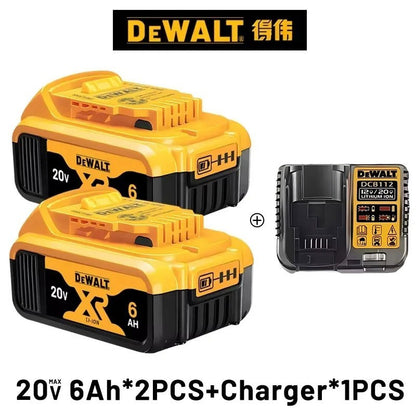 DEWALT Bateria 20V 6AH recarregável de íon de lítio carregador DCB118 Parafusadeira Furadeira Elétrica sem escovas DCD805 ferramenta elétrica