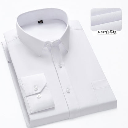 Plus Size 11XL 10XL 9XL New Men's Social Shirt Long Sleeve Slim Fit Business Classic Basic White Formal Dress Shirts Man Clothes
