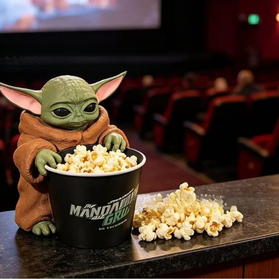 Super New Star Wars Mandalorian Boba Stormtrooper Yoda Shaped Popcorn Bucket Anime Peripheral Ornaments Toys Gift