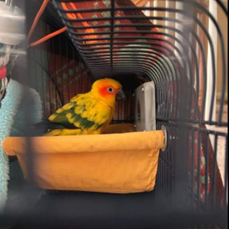 Casa de Ninho de Pássaros Quente de Inverno Abrigo de Cama Pendurada Gaiola de Finch de Pelúcia Fofa para Esconderijo de Pássaros Acessórios para Gaiola de Papagaio