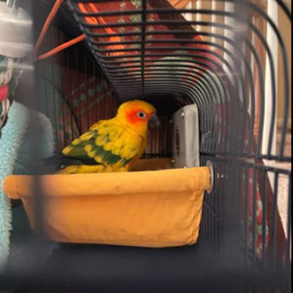 Casa de Ninho de Pássaros Quente de Inverno Abrigo de Cama Pendurada Gaiola de Finch de Pelúcia Fofa para Esconderijo de Pássaros Acessórios para Gaiola de Papagaio