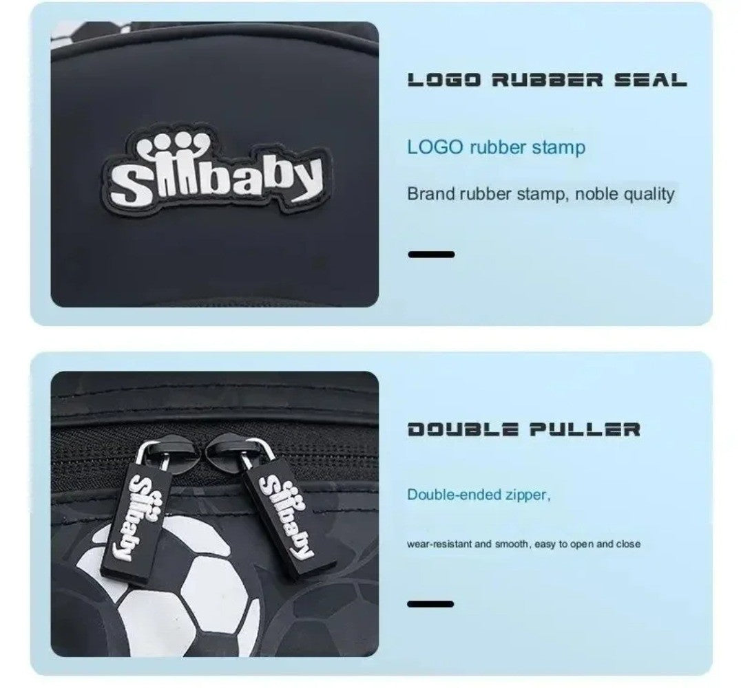 Mochila Infantil Menino Futebol Escolar Anime para Crianças Adolescentes Viagem Mochila Escolar