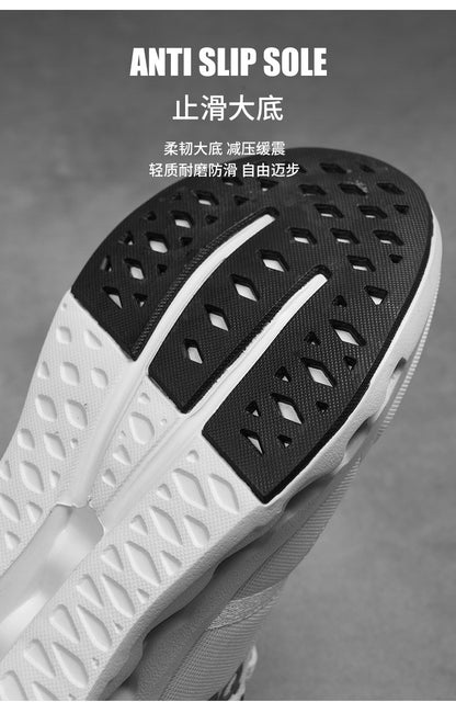 New Running Shoes Men Mesh Lightweight Flat Outdoor Gym Jogging Shoes Comfortable Original Tennis Shoes Cushioning Sneakers Man